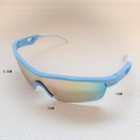 Vacation Sports Cool Style Color Block Resin Avaitor Half Frame Kids Sunglasses main image 2