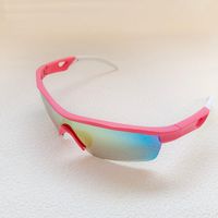 Vacation Sports Cool Style Color Block Resin Avaitor Half Frame Kids Sunglasses sku image 2