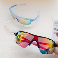 Casual Cool Style Color Block Pc Avaitor Half Frame Kids Sunglasses main image 6