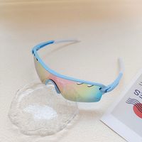 Casual Estilo De Moda Bloque De Color Ordenador Personal Avator Medio Cuadro Gafas De Sol Para Niños sku image 4
