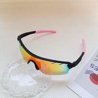 Casual Estilo De Moda Bloque De Color Ordenador Personal Avator Medio Cuadro Gafas De Sol Para Niños sku image 6