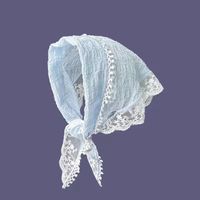 Frau Einfacher Stil Gitter Tuch Kopftuch sku image 31