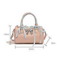 Women's Medium Pu Leather Bow Knot Elegant Zipper Crossbody Bag main image 2