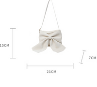Women's Medium Pu Leather Bow Knot Elegant Square Zipper Crossbody Bag main image 2