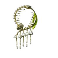 Women's Elegant Lady Streetwear Tassel Flower Butterfly Alloy Plating Inlay Artificial Pearls Hair Claws main image 3