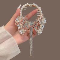 Women's Elegant Lady Streetwear Tassel Flower Butterfly Alloy Plating Inlay Artificial Pearls Hair Claws sku image 36