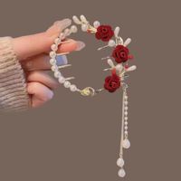 Women's Elegant Lady Streetwear Tassel Flower Butterfly Alloy Plating Inlay Artificial Pearls Hair Claws sku image 16