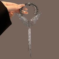 Women's Elegant Lady Streetwear Tassel Flower Butterfly Alloy Plating Inlay Artificial Pearls Hair Claws sku image 38