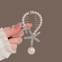 Women's Elegant Lady Streetwear Tassel Flower Butterfly Alloy Plating Inlay Artificial Pearls Hair Claws sku image 17