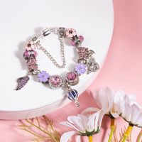 Décontractée Brillant Forme De Cœur Ailes Fleur Le Cuivre Alliage De Zinc Perlé Placage Incruster Zircon Femmes Bracelets main image 2