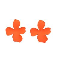 1 Pair Simple Style Flower Stoving Varnish Alloy Ear Studs main image 3