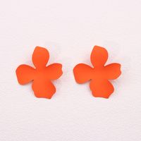 1 Pair Simple Style Flower Stoving Varnish Alloy Ear Studs sku image 3
