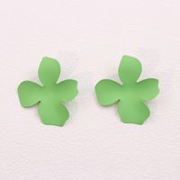 1 Paire Style Simple Fleur Vernis Au Four Alliage Boucles D'Oreilles sku image 5