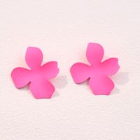 1 Pair Simple Style Flower Stoving Varnish Alloy Ear Studs sku image 6