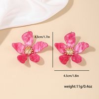 1 Pair Simple Style Classic Style Flower Alloy Ear Studs main image 7