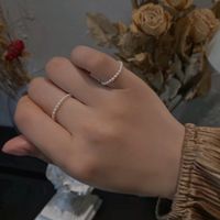 Wholesale Jewelry Elegant Simple Style Geometric Artificial Pearl Rings main image 5