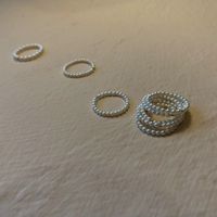 Wholesale Jewelry Elegant Simple Style Geometric Artificial Pearl Rings main image 2