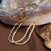 Casual Elegant Geometric Freshwater Pearl Sterling Silver Bracelets In Bulk main image 1