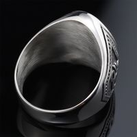 Hip-Hop Streetwear Geometric 304 Stainless Steel Carving Men's Rings main image 5