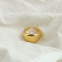 Fashion Simple Solid Color Geometric Open Alloy Opening Ring sku image 3