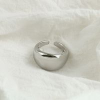 Fashion Simple Solid Color Geometric Open Alloy Opening Ring sku image 4