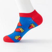 Men's Casual Abstract Cotton Printing Ankle Socks A Pair sku image 5