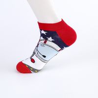 Unisex Casual Color Block Cotton Printing Ankle Socks A Pair sku image 4