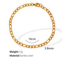 304 Stainless Steel Titanium Steel 18K Gold Plated Modern Style Simple Style Classic Style Solid Color Bracelets main image 4
