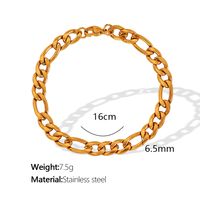 304 Stainless Steel Titanium Steel 18K Gold Plated Modern Style Simple Style Classic Style Solid Color Bracelets main image 3