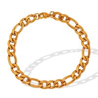 304 Stainless Steel Titanium Steel 18K Gold Plated Modern Style Simple Style Classic Style Solid Color Bracelets main image 6