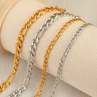 304 Stainless Steel Titanium Steel 18K Gold Plated Modern Style Simple Style Classic Style Solid Color Bracelets main image 9