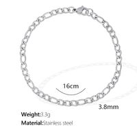 304 Stainless Steel Titanium Steel 18K Gold Plated Modern Style Simple Style Classic Style Solid Color Bracelets sku image 4