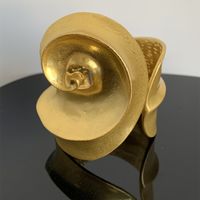 Retro Barocker Stil Überdimensioniert Spiral- Legierung Kupfer Vergoldet Versilbert Frau Armreif main image 7
