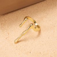 Hip-Hop Modern Style Water Droplets Alloy Plating Unisex Open Rings main image 4