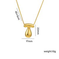 Titan Stahl 18 Karat Vergoldet Hip Hop Einfacher Stil Überzug Brief Halskette Mit Anhänger sku image 20