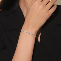 Romantic Simple Style Geometric Metal Artificial Diamond Women's Tennis Bracelet sku image 7
