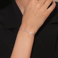 Romantic Simple Style Geometric Metal Artificial Diamond Women's Tennis Bracelet sku image 6