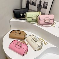 Women's Vintage Style Classic Style Solid Color Pu Leather Shopping Bags main image 8