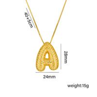 Titanium Steel 18K Gold Plated Simple Style Classic Style Plating Letter Pendant Necklace sku image 1