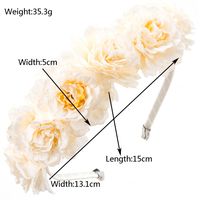 Women's Elegant Vacation Classic Style Flower Alloy Cloth Hair Band main image 2