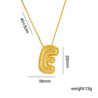 Titanium Steel 18K Gold Plated Simple Style Classic Style Plating Letter Pendant Necklace sku image 4