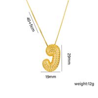 Titanium Steel 18K Gold Plated Simple Style Classic Style Plating Letter Pendant Necklace sku image 9