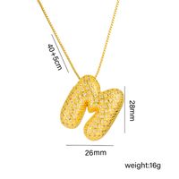 Titanium Steel 18K Gold Plated Simple Style Classic Style Plating Letter Pendant Necklace sku image 12