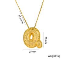 Titanium Steel 18K Gold Plated Simple Style Classic Style Plating Letter Pendant Necklace sku image 16