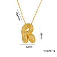 Titanium Steel 18K Gold Plated Simple Style Classic Style Plating Letter Pendant Necklace sku image 17