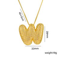 Titanium Steel 18K Gold Plated Simple Style Classic Style Plating Letter Pendant Necklace sku image 22