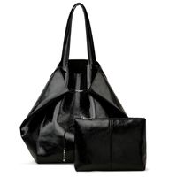 Women's Basic Classic Style Solid Color Pu Leather Shopping Bags sku image 2