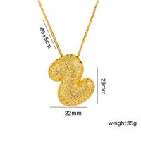 Titanium Steel 18K Gold Plated Simple Style Classic Style Plating Letter Pendant Necklace sku image 25