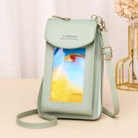 Women's Pu Leather Solid Color Streetwear Zipper Phone Wallets sku image 2