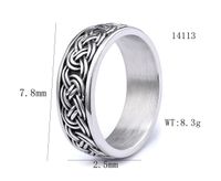 Hip-Hop Streetwear Geometric 304 Stainless Steel Men's Rings main image 2